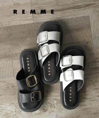 REMME(レメ) ダブルベルトサンダル