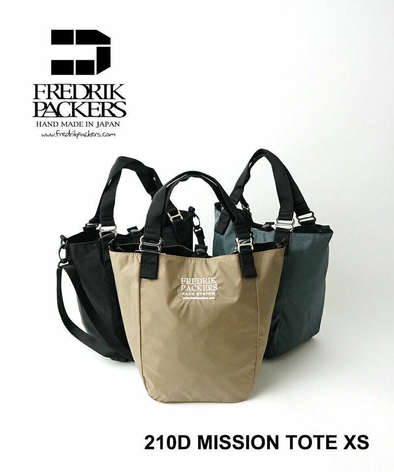 FREDRIK PACKERS(フレドリックパッカーズ) ミッショントート XS 210D MISSION TOTE XS ブラック(BLK)