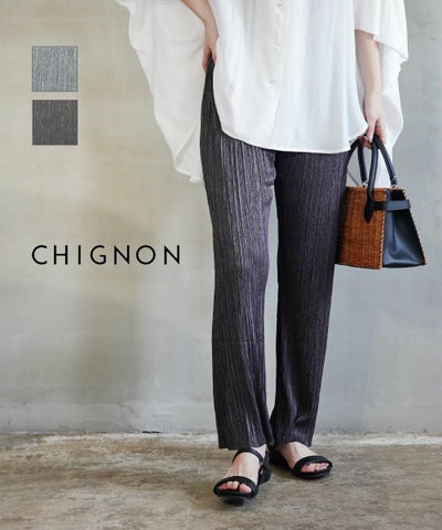 CHIGNON(シニヨン) カットプリーツパンツ