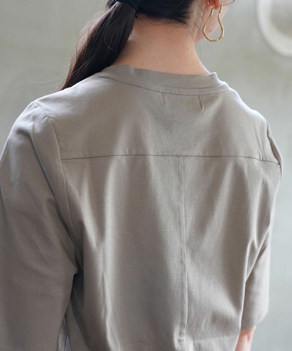 Maglia Plus(マリアプラス)五分袖カットソー | BLEU COMME BLEU(ブルー