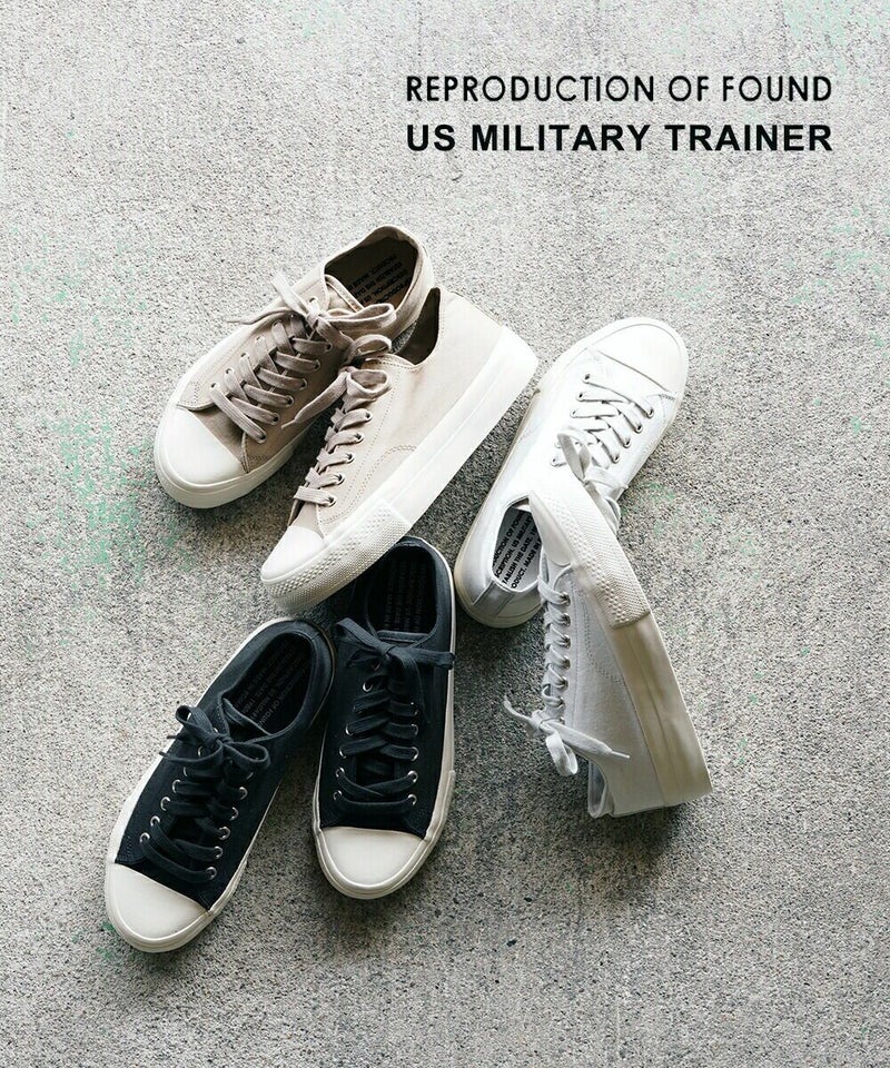 REPRODUCTION OF FOUND(リプロダクション オブ ファウンド) US ミリタリートレーナー US MILITARY TRAINER ICE GRAY/ICE SOLE(01)
