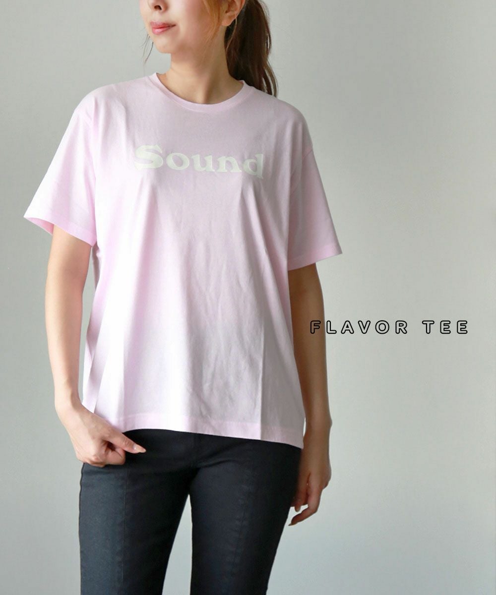 新品タグ付き【FLAVOR TEE フレーバーティー】ロゴTシャツ FLAVOR TEE(フレーバーティー)ロゴT SOUND | BLEU COMME BLEU(ブルー