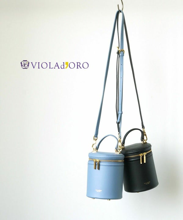 VIOLAd'ORO(ヴィオラドーロ) イタリアンスプリットレザー バニティバッグ SARA（9枚目）