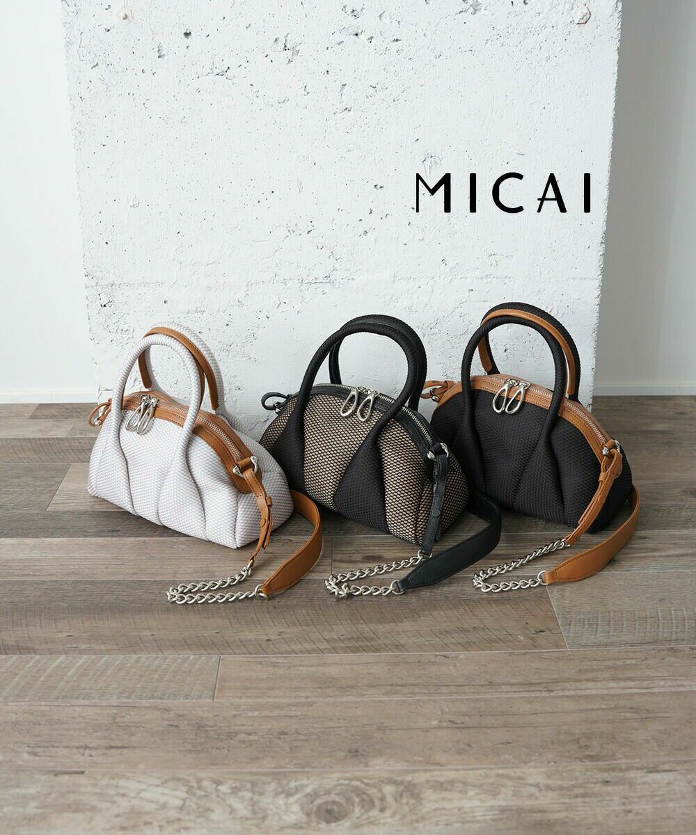 MICAI(ミカイ)ボストンバッグ Coral mesh Mini Boston | BLEU COMME