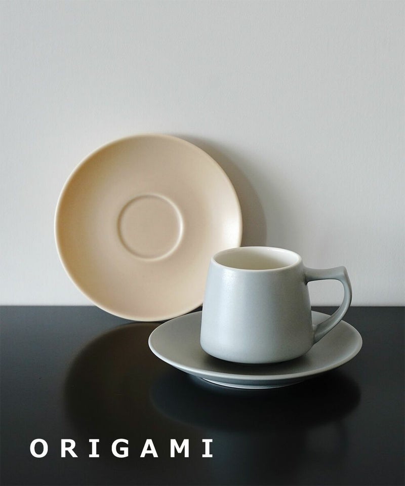 ORIGAMI(オリガミ) アロマカップ 兼用ソーサー マットベージュ(MBEG)