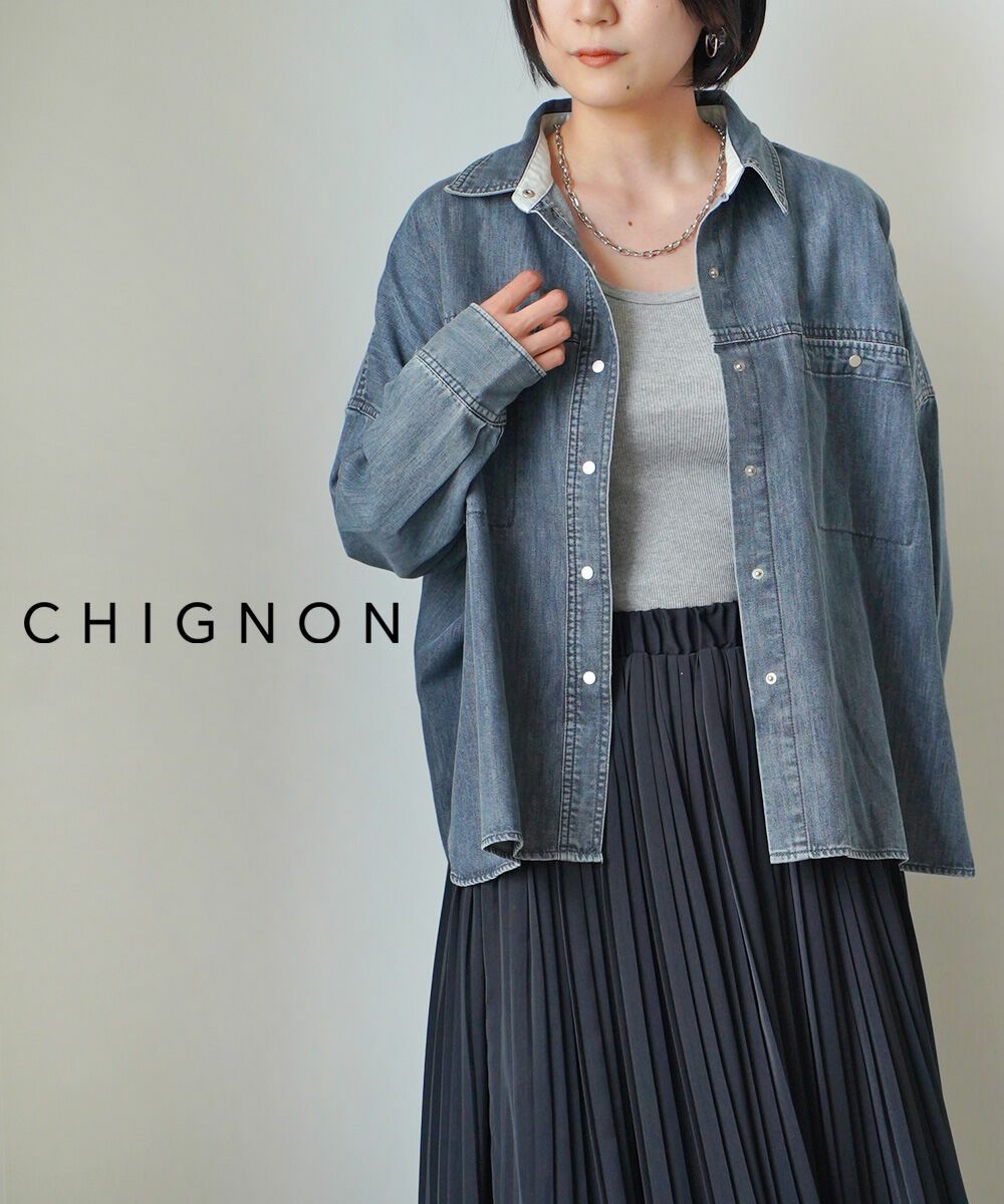 CHIGNON(シニヨン)ウォッシュドチノパンツ | BLEU COMME BLEU(ブルー