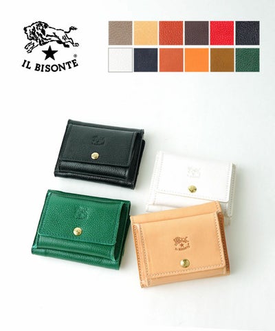 IL BISONTE(イルビゾンテ) 三つ折り財布 トリフォルド ウォレット