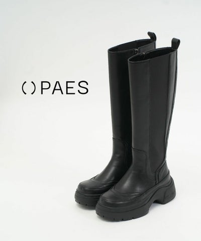 PAES(ペイズ/フェーズ) レザーロングブーツ