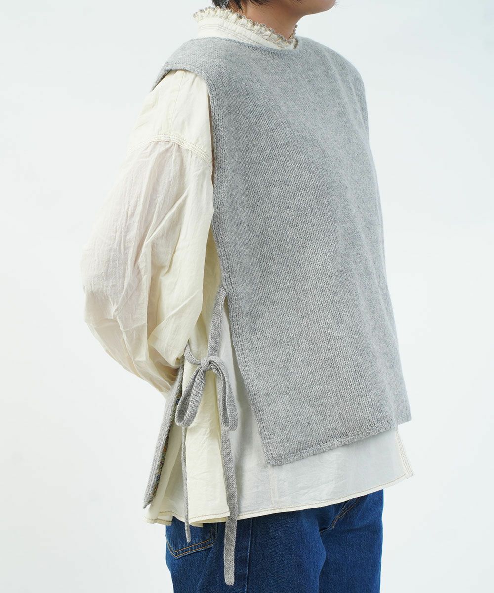 Gauze#(ガーゼ)LIBERTYストリングニットベスト | BLEU COMME BLEU