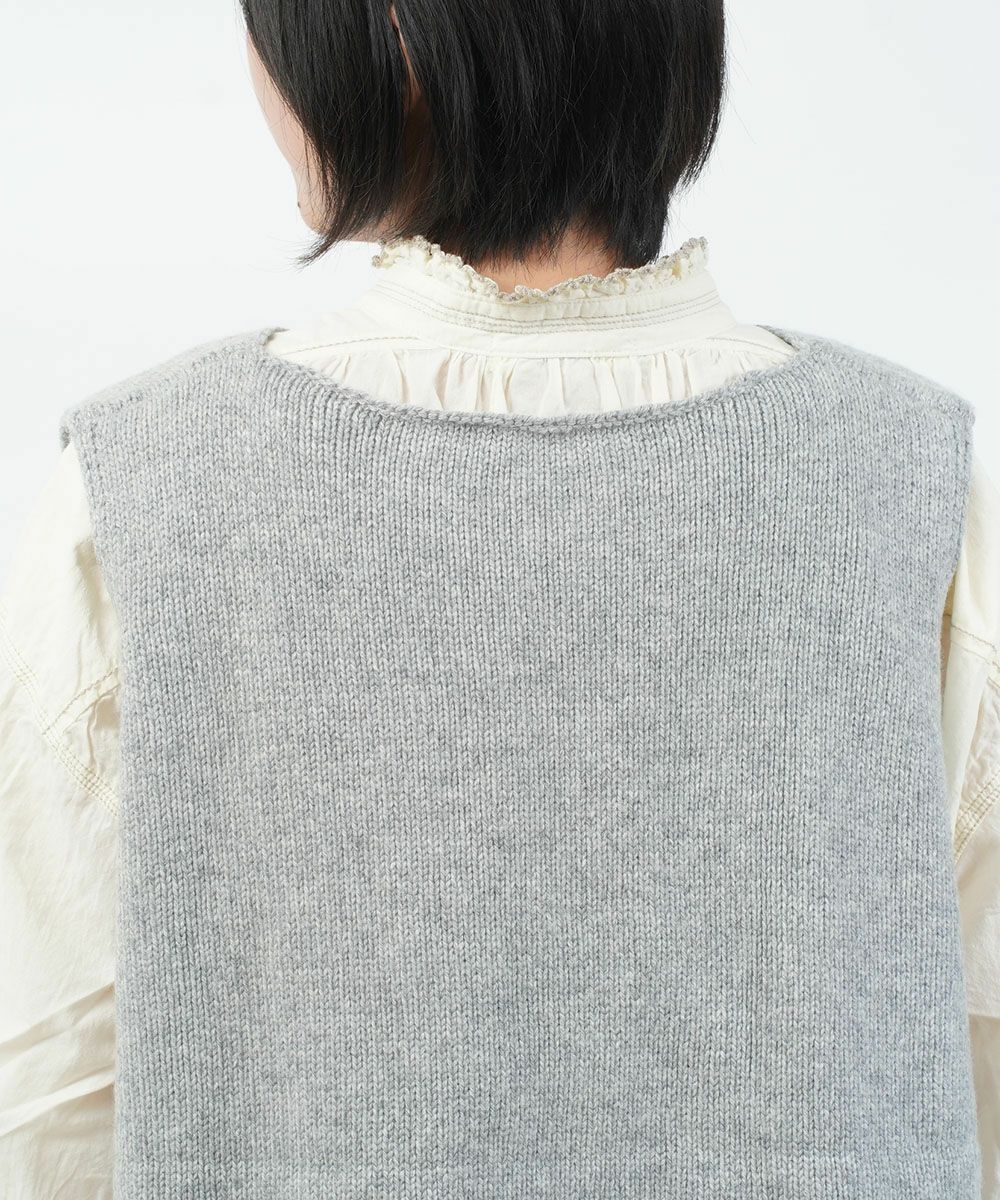 Gauze# ニット リバティ ベスト Gauze#(ガーゼ)LIBERTYストリングニットベスト | BLEU COMME BLEU