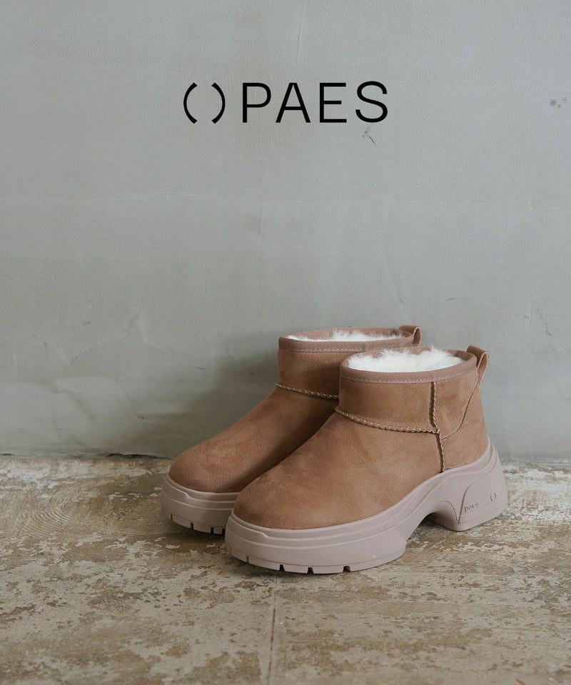 PAES(ペイズ/フェーズ) ULTRA MINI BASIC FUR WINTER BOOTS キャメル(UMIN)