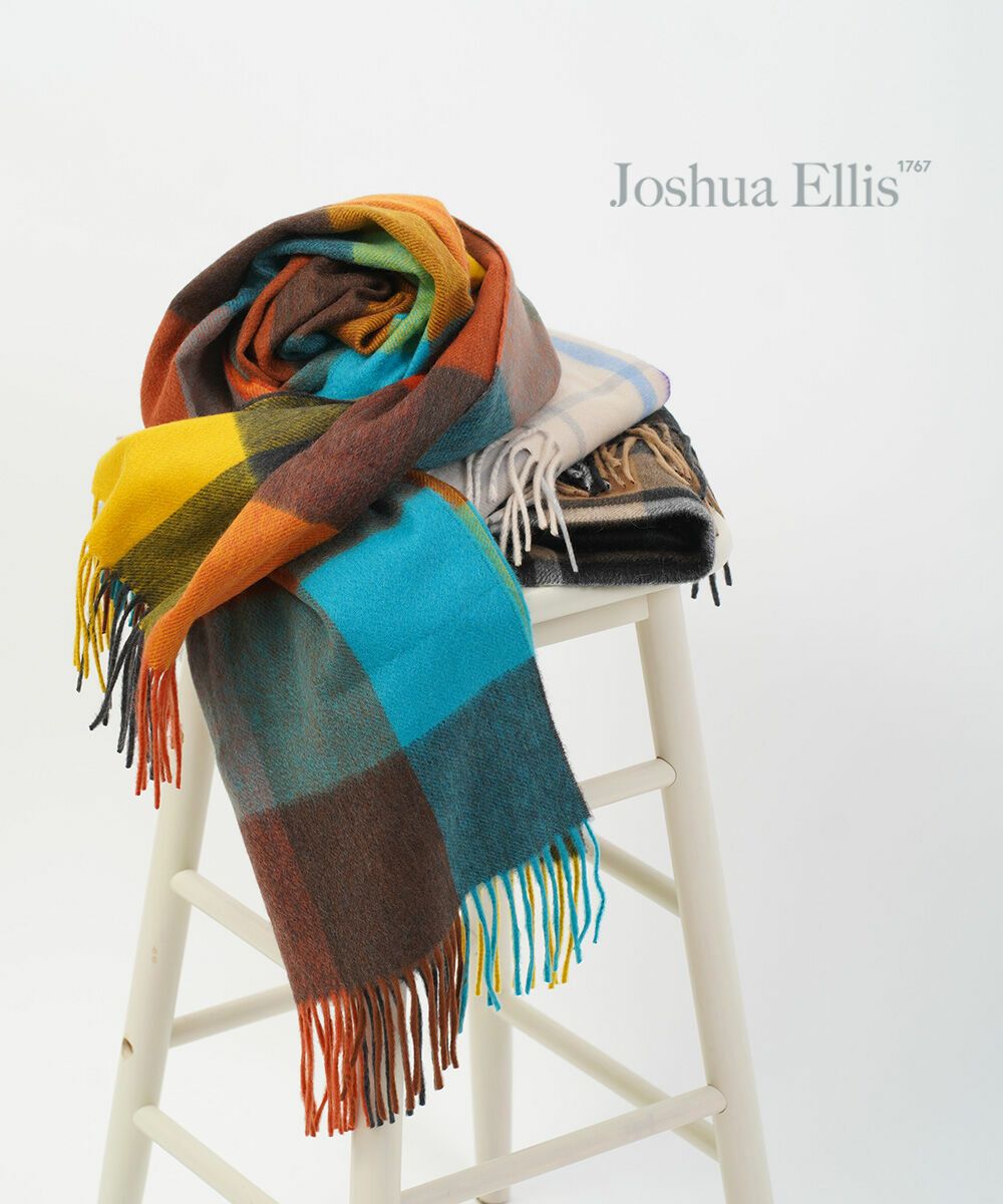 新品未使用【Joshua Ellisジョシュアエリス】 カシミヤチェック