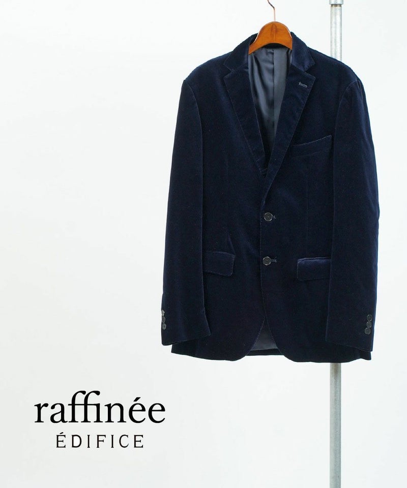 raffinee(ラフィーネ) ベロアテーラードジャケット ネイビー(NV)