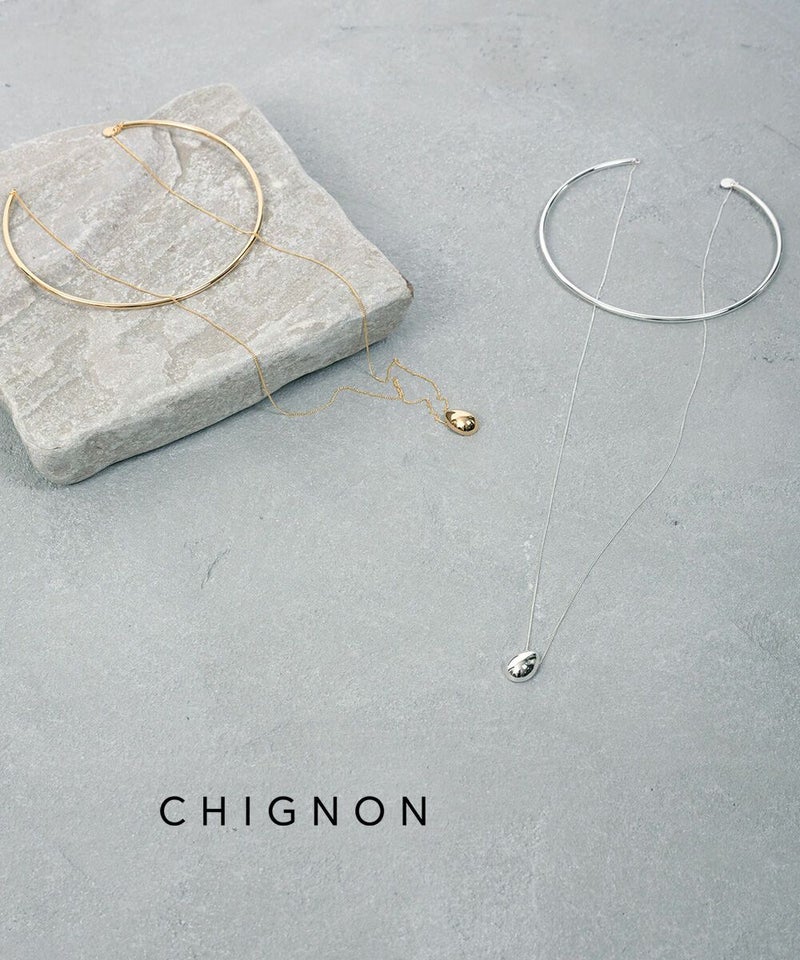 CHIGNON(シニヨン) 2連チョーカーネックレス シルバー(SLV)