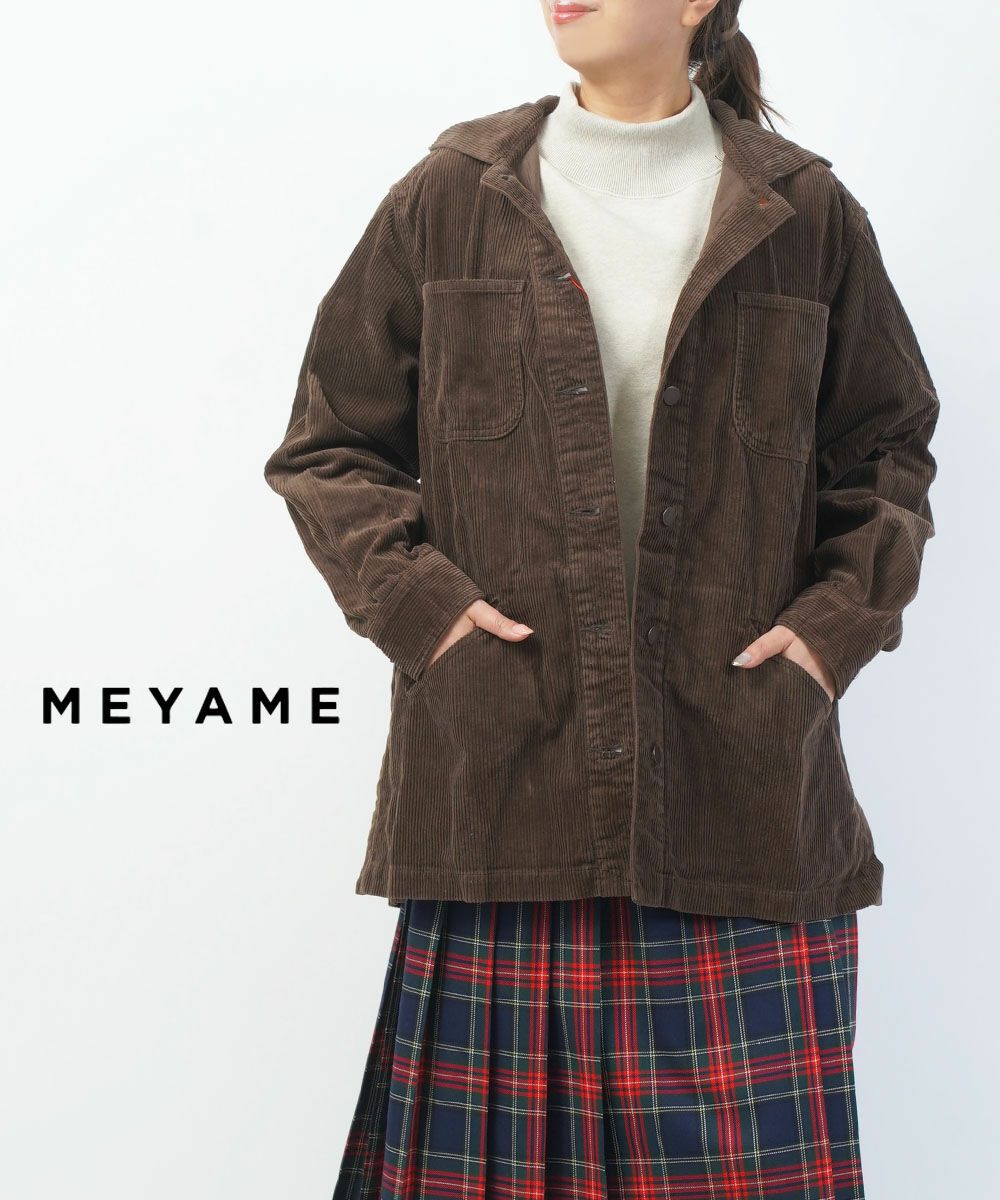 MEYAME(メヤメ)CORDUROY HOODED JACKET コーデュロイフーデッド