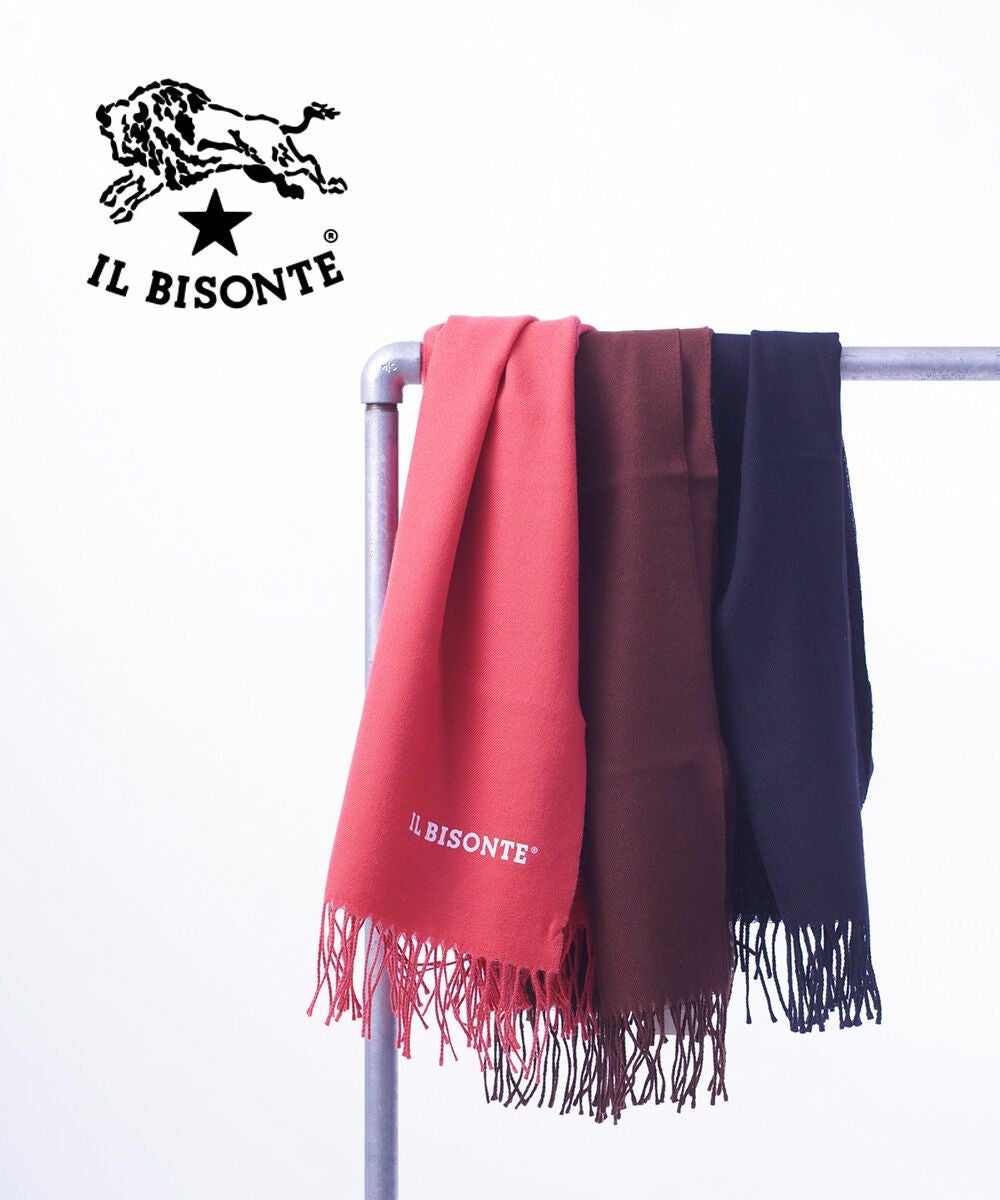 IL BISONTE(イルビゾンテ)プレーンロゴマフラー | BLEU COMME BLEU
