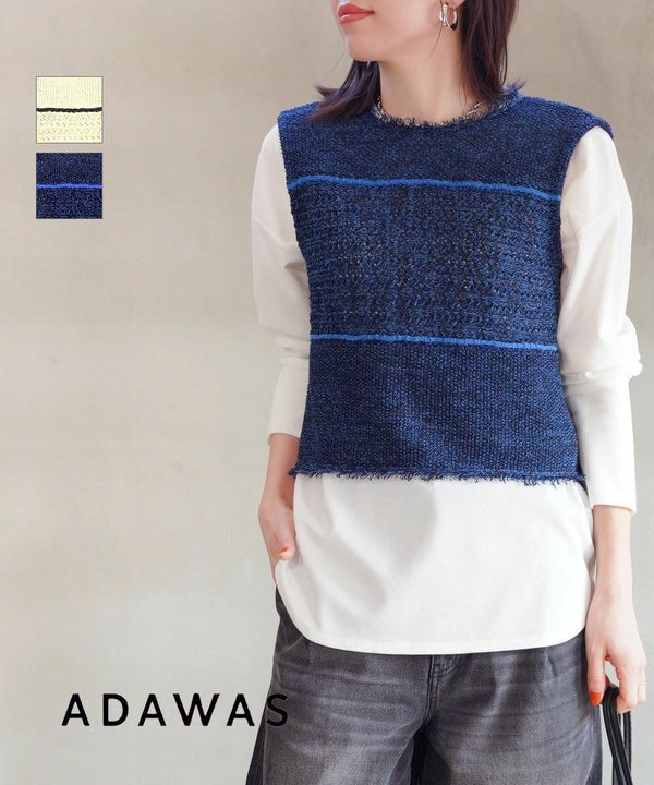 ADAWAS(アダワス) ペーパーヤーンオープンバックベスト（10枚目）