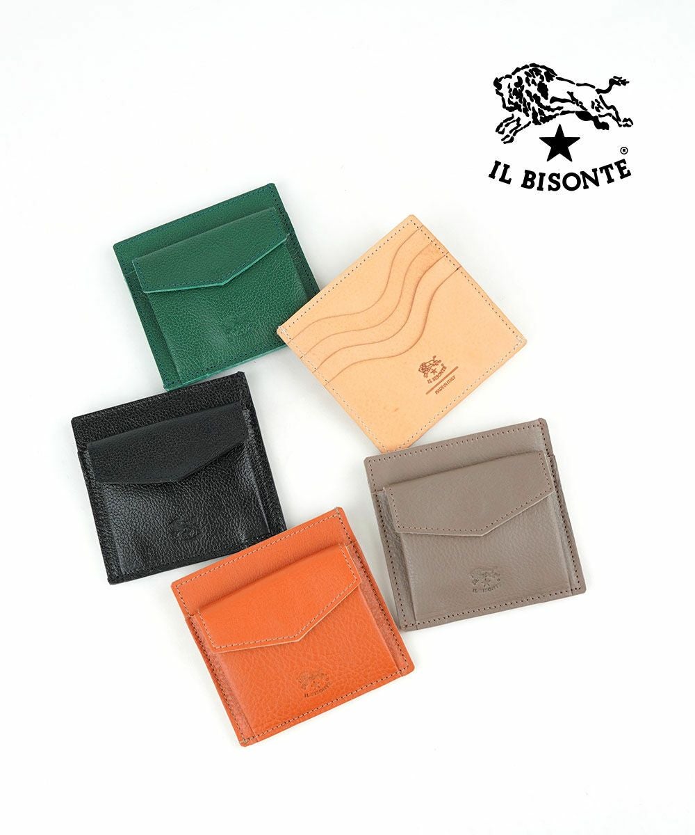 IL BISONTE(イルビゾンテ)クロコ型押しレザー がま口財布 | BLEU COMME