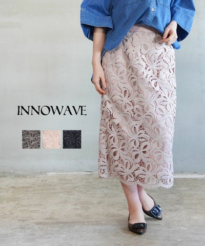 innowave(イノウェーブ) リボンレースタイトスカート