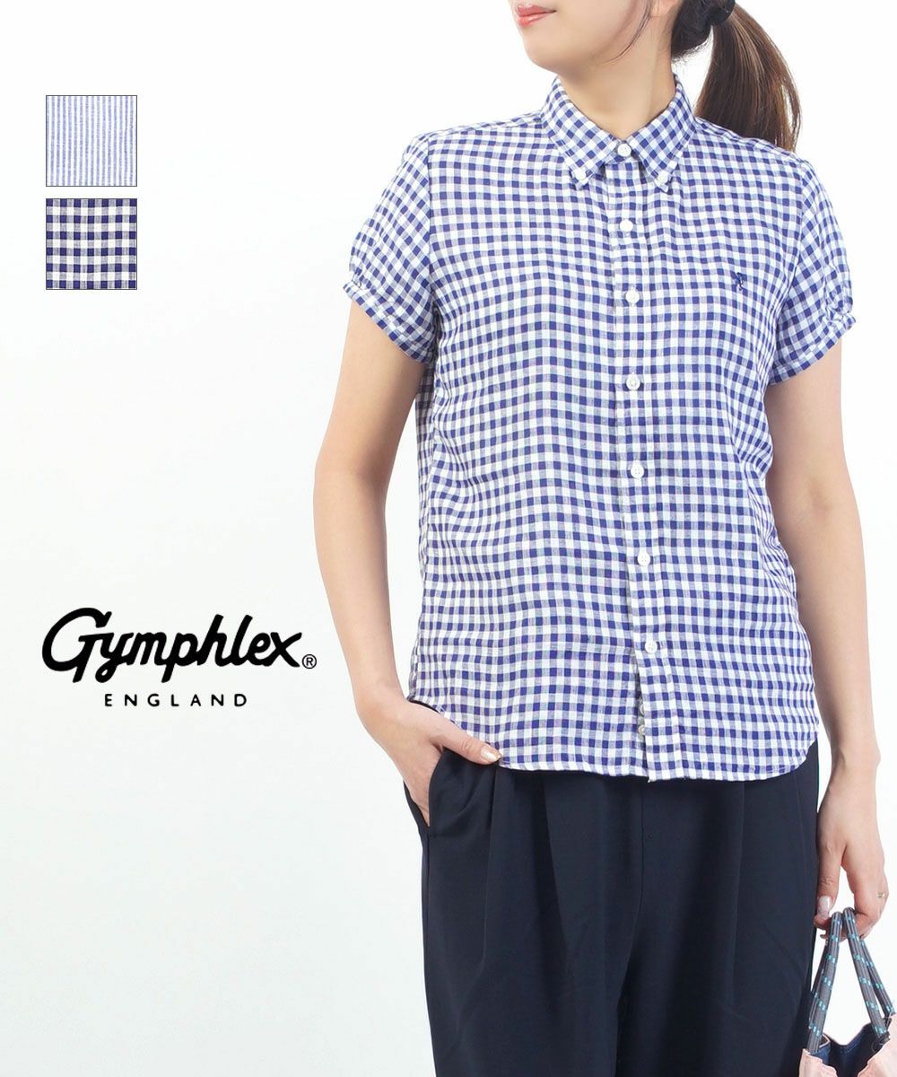 ジムフレックス Gymphlex 半袖シャツ リネンシャツ 麻100% 日本製 