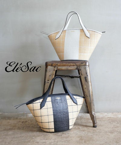 Ele'Sac(エルサック) CHECK SHAPE TOTE