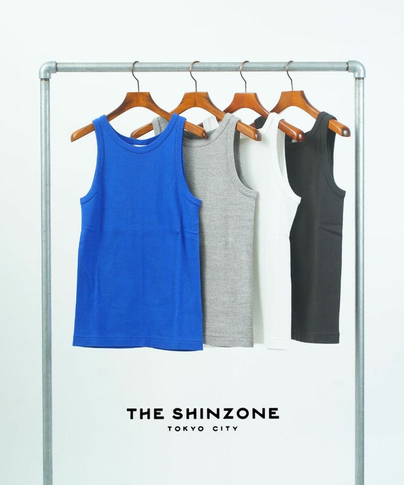 THE SHINZONE(ザ シンゾーン) CIRCULAR RIB TANKTOP WHITE(01)