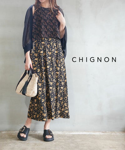 CHIGNON(シニヨン) パターンミックスワンピース