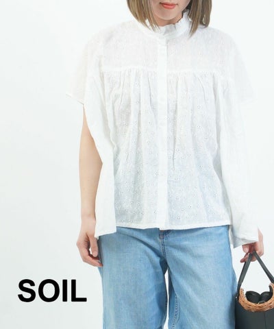 SOIL(ソイル) ALL HEMLA FRILL FRENCH/SL SHIRT