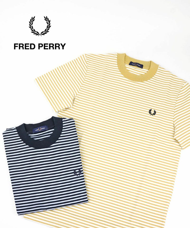 FRED PERRY(フレッドペリー) Fine Stripe T-Shirt NAVY(608)