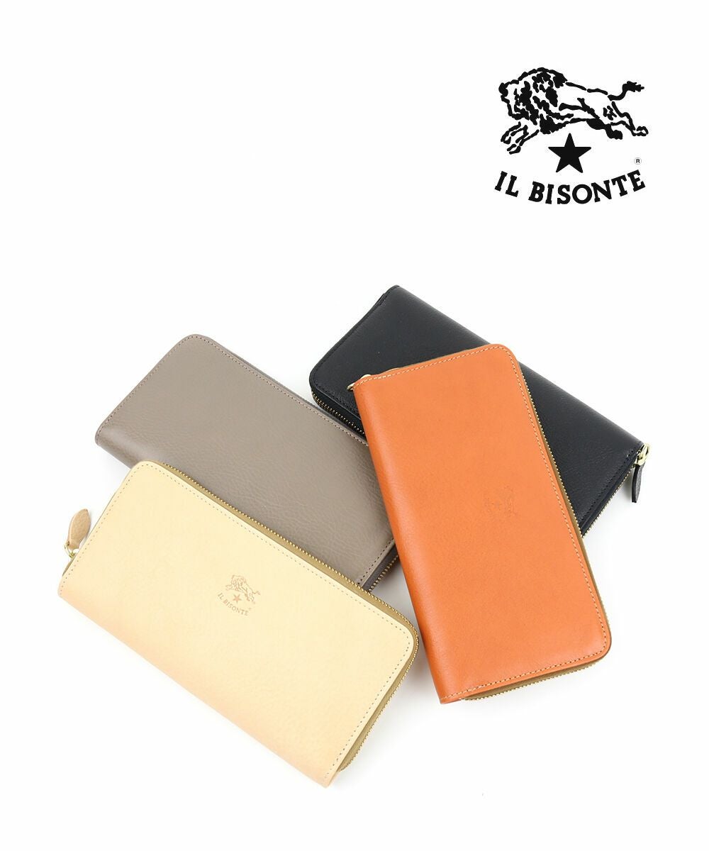 IL BISONTE(イルビゾンテ)ラウンドファスナー 長財布 ロングウォレット