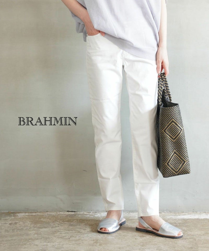 Brahmin(ブラーミン) コンパクトギャバストレッチ スキニーパンツ オフホワイト(A)