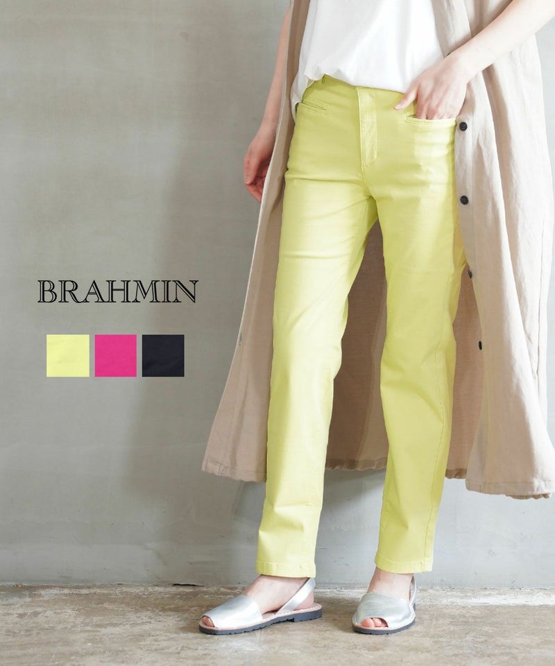 Brahmin(ブラーミン) ハイテンションチノ ストレートパンツ イエロー(B)