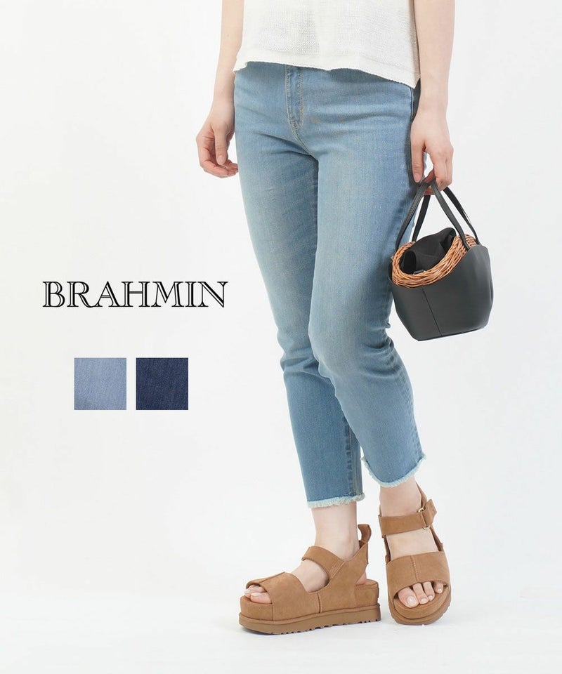 Brahmin(ブラーミン) 12ozハイテンションデニム ストレートパンツ アイスブルー(A)