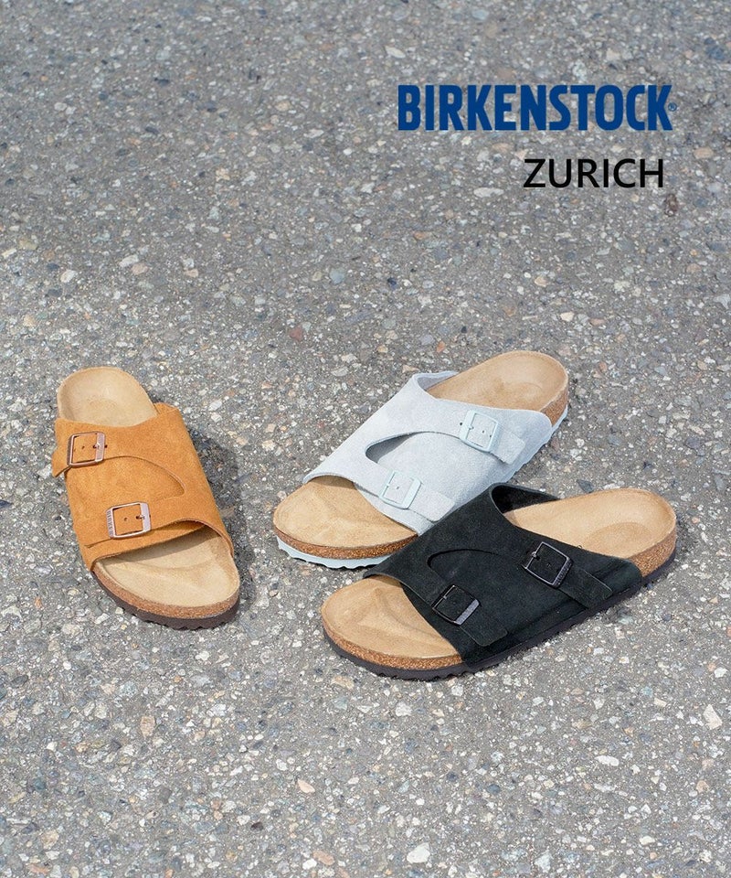 BIRKENSTOCK(ビルケンシュトック) ZURICH チューリッヒ スエードレザー ブラック(BLK)