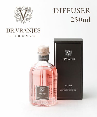 DR. VRANJES(ドットール・ヴラニエス) べリー二 BELLINI ディフューザー ルームフレグランス 250ml 正規品 アロマ エッセンシャルオイル  インテリア ギフト スティック付き