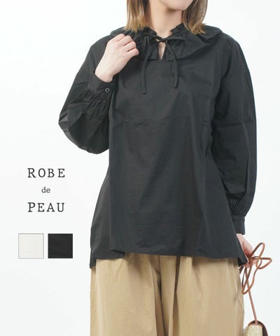 ROBE de PEAU(ローブデポー) ビックカラーブラウス プルオーバー