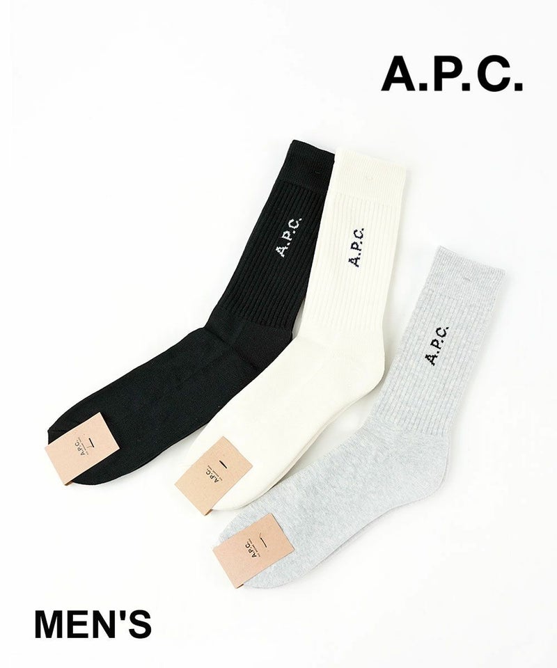 A.P.C.(アー・ペー・セー) メンズ WILL H ソックス キナリ(91)