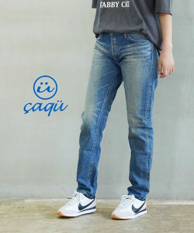 caqu(サキュウ) アンティークデニムパンツ