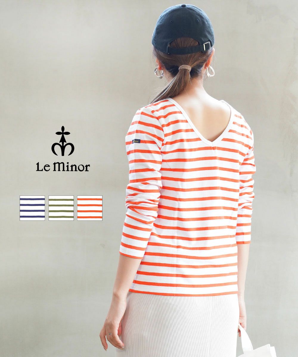 Le minor / Mademouselle ボーダーカットソー Le Minor（ルミノア） ボーダーカットソー Tシャツ MADEMOISELLE
