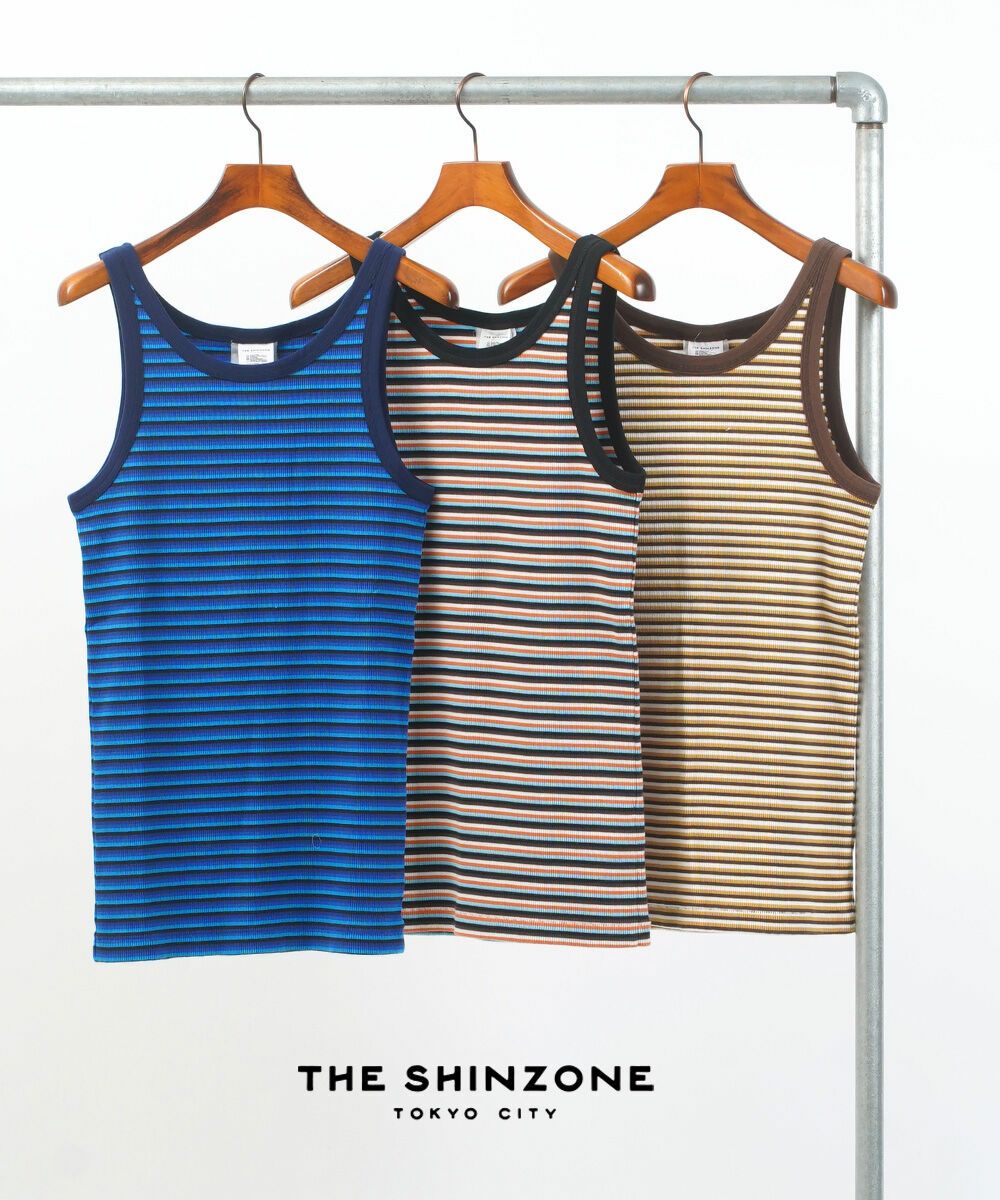 THE SHINZONE(ザ シンゾーン)マルチボーダータンクトップ MULTI BORDER