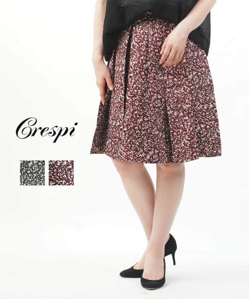 Crespi(クレスピ) タックプリーツスカート ブラック(39)