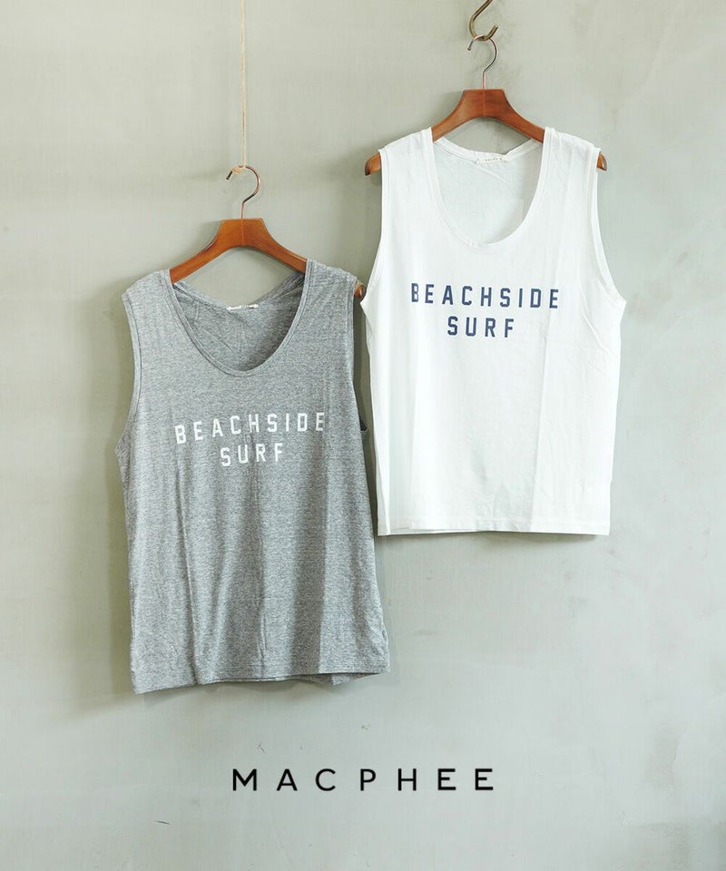 MACPHEE(マカフィー) ロゴノースリーブカットソー ホワイト(12)