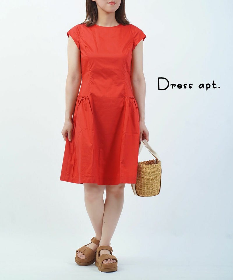 Dress apt.(ドレスアプト) キャップスリーブワンピース レッド(RED)