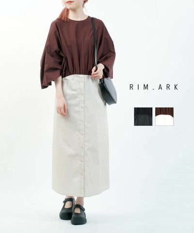 RIM.ARK(リムアーク) ドッキング シャツワンピース