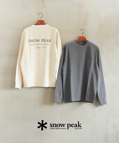 Snow Peak(スノーピーク) Garment Dyed L/S T-Shirt