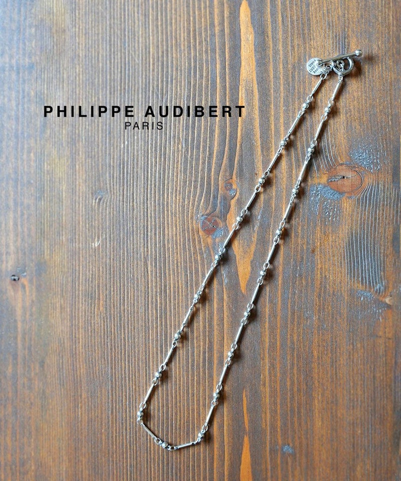 Philippe Audibert(フィリップ オーディベール) ガーネットネックレス シルバー(AR)