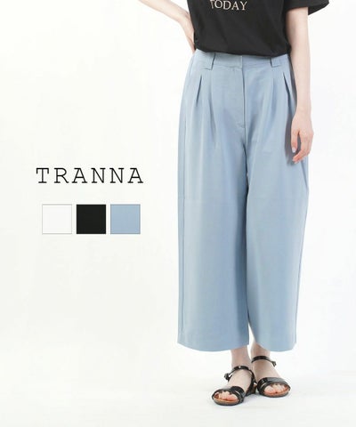 TRANNA(トラーナ) タックワイドパンツ