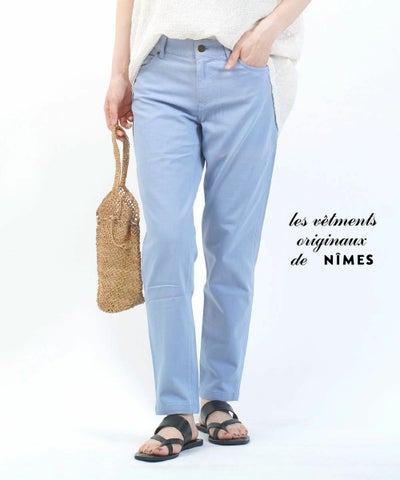 Leg jeans nimes de bleu jeans Jacquemus - Le De-Nimes Droit in Blue and Tabac