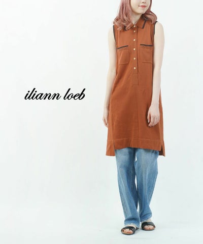iliann loeb(イリアンローブ) ノースリーブニットワンピース