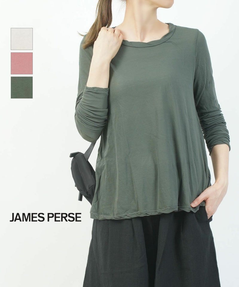 JAMES PERSE(ジェームスパース) Aライン長袖Tシャツ フォグ(16)